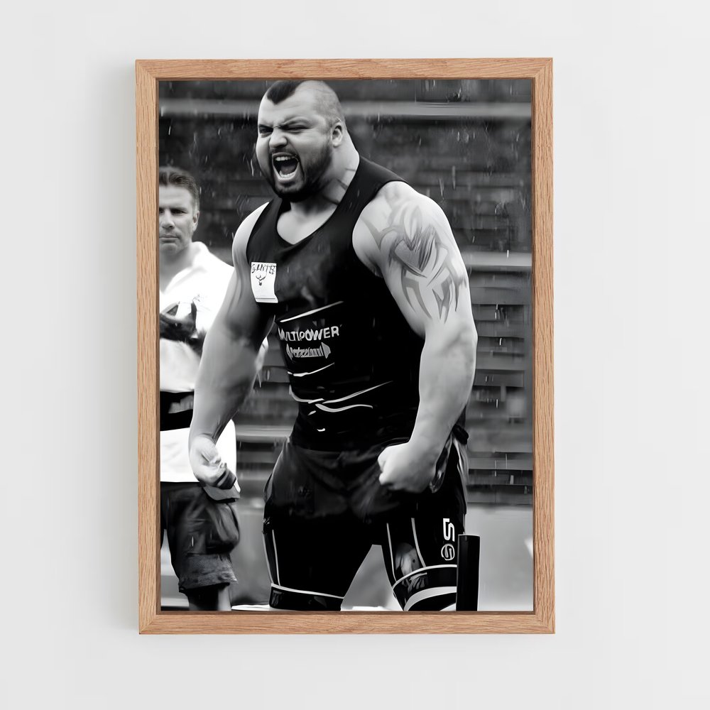 Poster Eddie hall – affiche Powerlifting (vue 4)